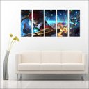 Ver imagem 5 de Quadro Decorativo Overwatch Games Jogos Quartos Salas Interiores Mosaico 5 Peças Com Moldura
