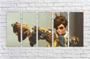 Ver imagem 3 de Quadro Decorativo Overwatch Games Jogos Quartos Salas Interiores Mosaico 5 Peças Com Moldura