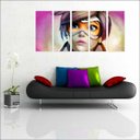 Ver imagem 5 de Quadro Decorativo Overwatch Games Jogos Quartos Salas Interiores Mosaico 5 Peças Com Moldura