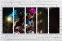 Ver imagem 1 de Quadro Decorativo Overwatch Games Jogos Quartos Salas Interiores Mosaico 5 Peças Com Moldura