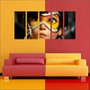 Ver imagem 3 de Quadro Decorativo Overwatch Games Jogos Quartos Salas Interiores Mosaico 5 Peças Com Moldura