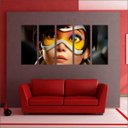 Ver imagem 2 de Quadro Decorativo Overwatch Games Jogos Quartos Salas Interiores Mosaico 5 Peças Com Moldura