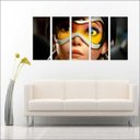 Ver imagem 4 de Quadro Decorativo Overwatch Games Jogos Quartos Salas Interiores Mosaico 5 Peças Com Moldura