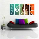 Ver imagem 4 de Quadro Decorativo Overwatch Games Jogos Quartos Salas Interiores Mosaico 5 Peças Com Moldura