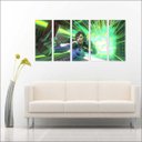 Ver imagem 3 de Quadro Decorativo Overwatch Games Jogos Quartos Salas Interiores Mosaico 5 Peças Com Moldura