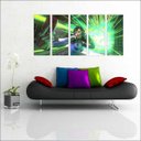 Ver imagem 1 de Quadro Decorativo Overwatch Games Jogos Quartos Salas Interiores Mosaico 5 Peças Com Moldura
