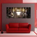 Ver imagem 2 de Quadro Decorativo Rainbow six Games Jogos Quartos Salas Interiores Mosaico 5 Peças Com Moldura