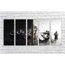 Ver imagem 5 de Quadro Decorativo Rainbow six Games Jogos Quartos Salas Interiores Mosaico 5 Peças Com Moldura