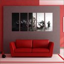 Ver imagem 2 de Quadro Decorativo Rainbow six Games Jogos Quartos Salas Interiores Mosaico 5 Peças Com Moldura