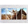 Quadro Decorativo Assassins Creed Games Jogos Quartos Salas Interiores Mosaico 5 Peças Com Moldura - 1