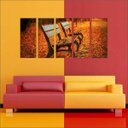 Ver imagem 2 de Quadro Decorativo Banco Árvore Natureza Paisagens Salas Interiores Com Moldura Decorações