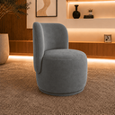 Ver imagem 3 de Poltrona Decorativa Bia Orgânica Suede Recepção Sala Estar Quarto