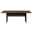 Ver imagem 4 de Mesa Reunião Retangular 200 cm X 90 cm Pés Painel para 8 Pessoas com 1 Caixa de Tomadas F5 Office