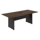 Ver imagem 2 de Mesa Reunião Retangular 200 cm X 90 cm Pés Painel para 8 Pessoas com 1 Caixa de Tomadas F5 Office