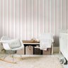 Papel de Parede Adesivo Listras Rosa - 45x150 cm - 1