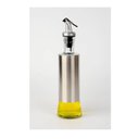 Ver imagem 1 de Galheteiro Azeite Vinagre 300ml Vidro Aço Inox Dosador Porta Azeite Resistente
