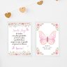 Kit 2 Quadros Infantis Menina Borboleta Rosa - Cristão 24x18cm:moldura Branca - 1