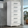 Cômoda Armário Gabinete Gaveteiro Quarto 6 Gavetas:branca - 4