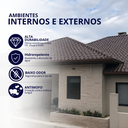 Ver imagem 2 de Resina Acrílica Multiuso Brilhante Cor Grafite 3,6L Impermeabilizante Durín