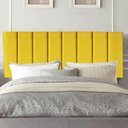 Ver imagem 1 de Painel Estofada Carla 160CM Queen Courino Amarelo - D A DECOR