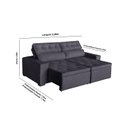 Ver imagem 2 de Sofá Áustria 4 Lugares 2,20cm - de Casa Décor e Estofados.