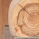 Ver imagem 3 de Mesa de Apoio Safira Baixa Tampo Resinwood Natural com Base Aco Champagne 55 - 72635