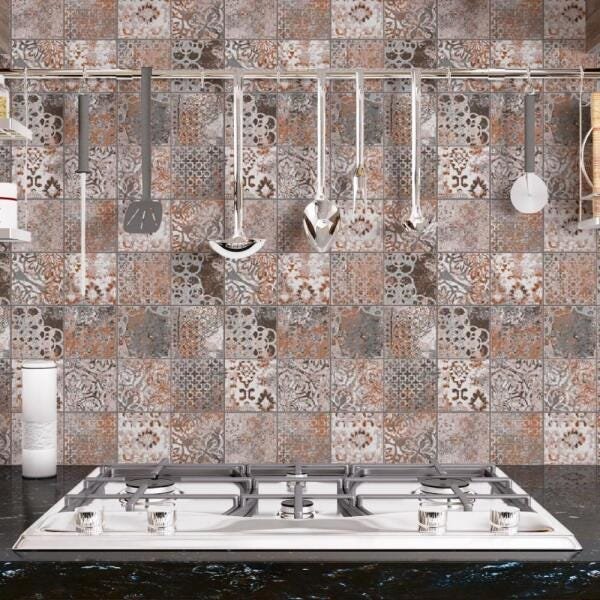 Adesivo de Azulejo Vintage Stoned - 45x250 cm - 1