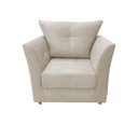 Ver imagem 2 de Kit 2 Poltronas Decorativa Isis Suede Bege Pés Madeira Mz Decor