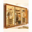 Ver imagem 2 de Guarda Roupa Reflecta 3 Portas Correr com Pés e Led Matt Cor:madeira