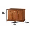 Ver imagem 3 de Balcão Manchester 3 Portas 2 Gavetas 89 X 132 X 45 Cm (a X L X P) - Cor Imbuia Glazer
