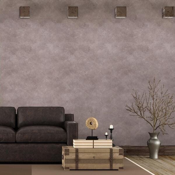 Papel de Parede Adesivo Cimento Queimado Médio - 60x250 cm - 1