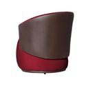 Ver imagem 6 de Kit 2 Poltronas Organica Beatriz Veludo Vermelho C/ Composê Corano Marrom - Lm Decor