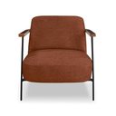 Ver imagem 5 de Poltrona Decorativa Lia Boucle Terracota com Braços em Madeira
