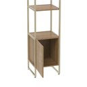 Ver imagem 3 de Estante com 1 Porta Voss 40 Cm - Freijó C/ Champanhe