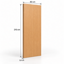 Ver imagem 2 de Folha de Porta de Madeira Lisa Grando Semi-Oca 210CMX80CM