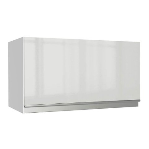 Armário Aéreo Acordes 100% Mdf 60cm 1 Porta Branco Brilho