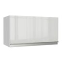 Ver imagem 1 de Armário Aéreo Acordes 100% Mdf 60cm 1 Porta Branco Brilho