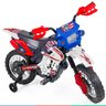 Moto Elétrica Infantil Motocross +3 Anos até 20kg Realista 6v Azul - 6