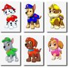 Kit 6 Quadros Decorativos Desenho Infatil Patrulha Canina - 1