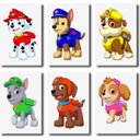 Ver imagem 1 de Kit 6 Quadros Decorativos Desenho Infatil Patrulha Canina