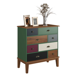 Cômoda 8 Gavetas Verde Color