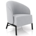 Ver imagem 1 de Poltrona Decorativa para Sala Living Pés Industrial Sierra K01 Veludo Cinza - Lyam Decor