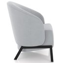 Ver imagem 7 de Poltrona Decorativa para Sala Living Pés Industrial Sierra K01 Veludo Cinza - Lyam Decor