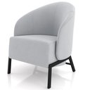 Ver mais imagens de Poltrona Decorativa para Sala Living Pés Industrial Sierra K01 Veludo Cinza - Lyam Decor