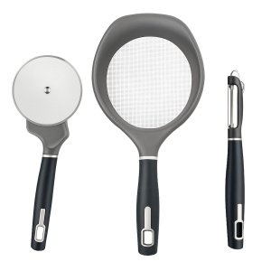 Conjunto Tramontina Utensilios Descascador Peneira Cortador