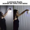 Ver imagem 6 de Luminaria Solar Lanterna Duplo Led Fonte De Luz 2 Em 1 A Prova De Agua Portatil Camping Iluminaçao