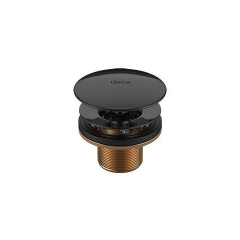 Válvula de Escoamento para Lavatórios Cubas e Bidês 1601 Black Noir - Deca 1601.BL.NO