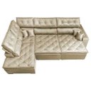 Ver imagem 6 de Sofá de Canto Retrátil e Reclinável com Molas Cama Inbox Platinum Esquerdo 3.00x2.36 Suede Bege