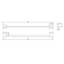 Ver imagem 2 de Porta Toalha Barra Polo 50cm Gold - Deca 2040.GL33.050