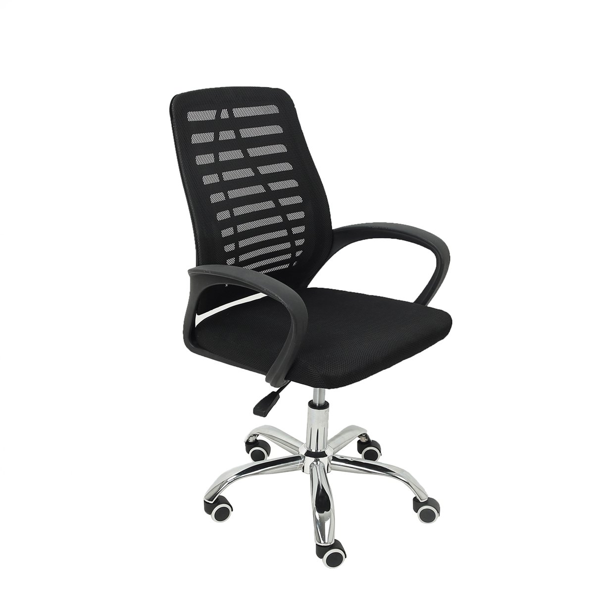 Cadeira Secretária Giratória Mesh Braço Flexível Best Chair Home Office Preta
